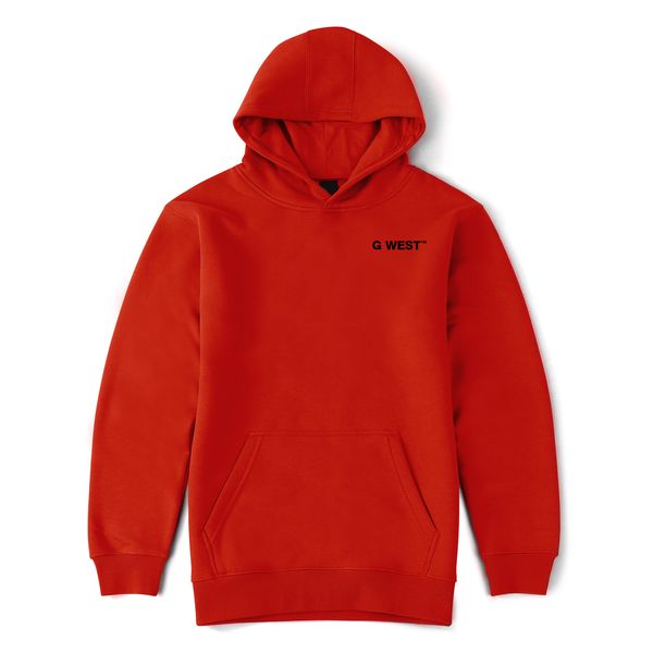 G WEST Pullover Hoodie With Logo Mens Style : GWHDWL7002