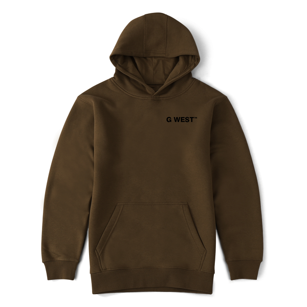 G WEST Pullover Hoodie With Logo Mens Style : GWHDWL7002