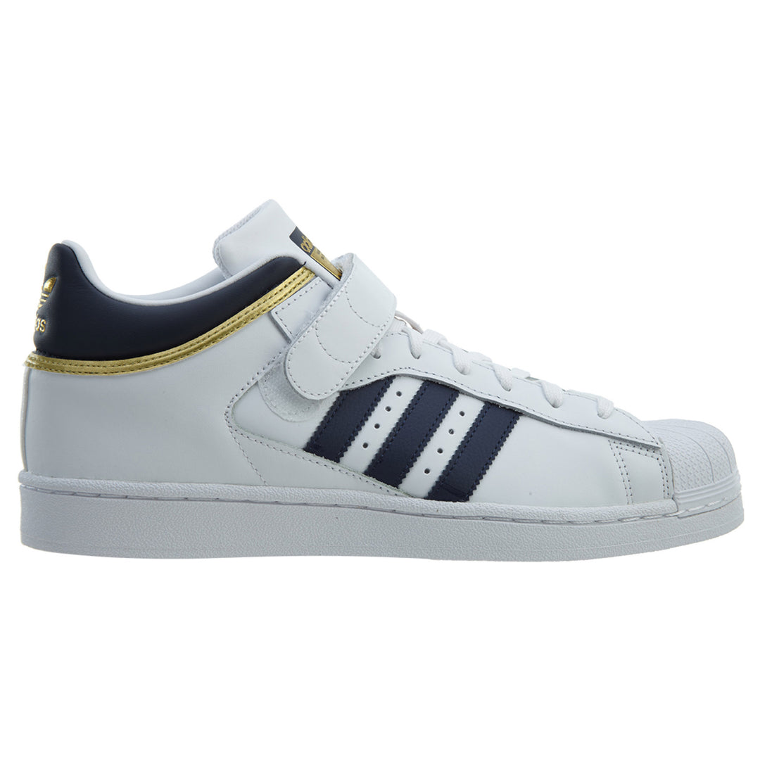 adidas Pro Shell White Navy-Gold Metallic