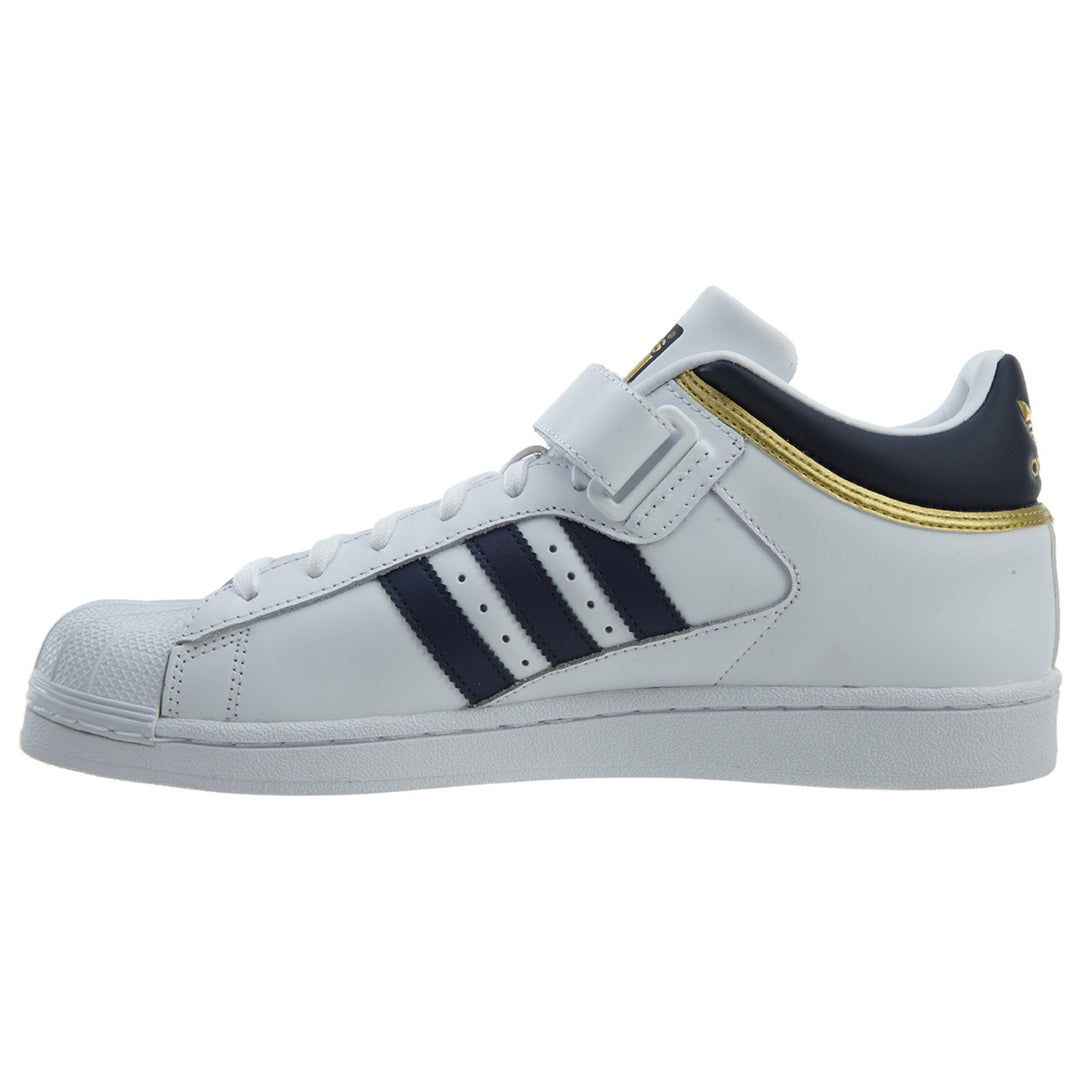 adidas Pro Shell White Navy-Gold Metallic