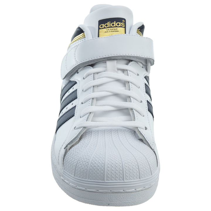 adidas Pro Shell White Navy-Gold Metallic
