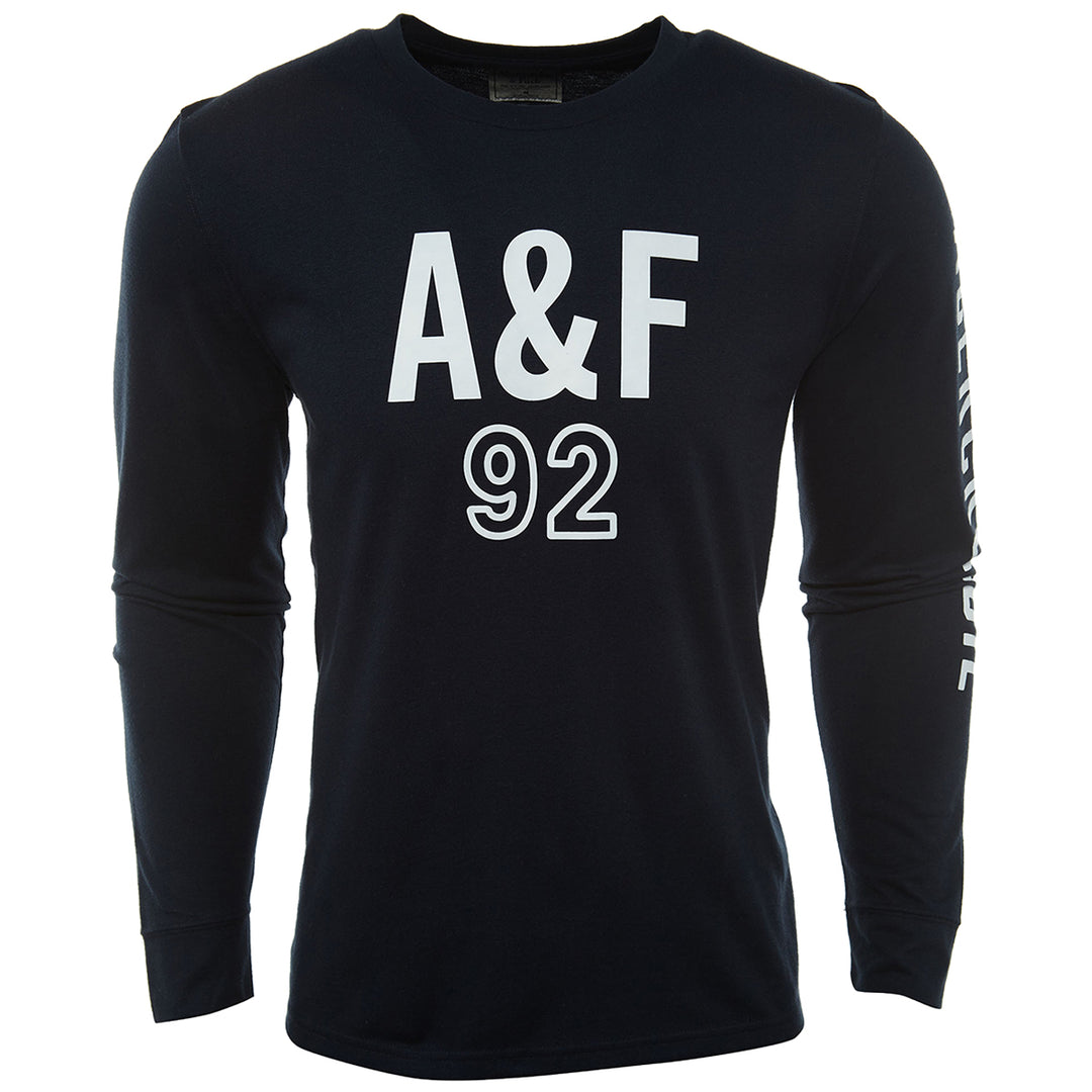 Abercrombie & Fitch Printed Long Sleeve Crew Neck T-shirt Mens Style : 175-123-0063