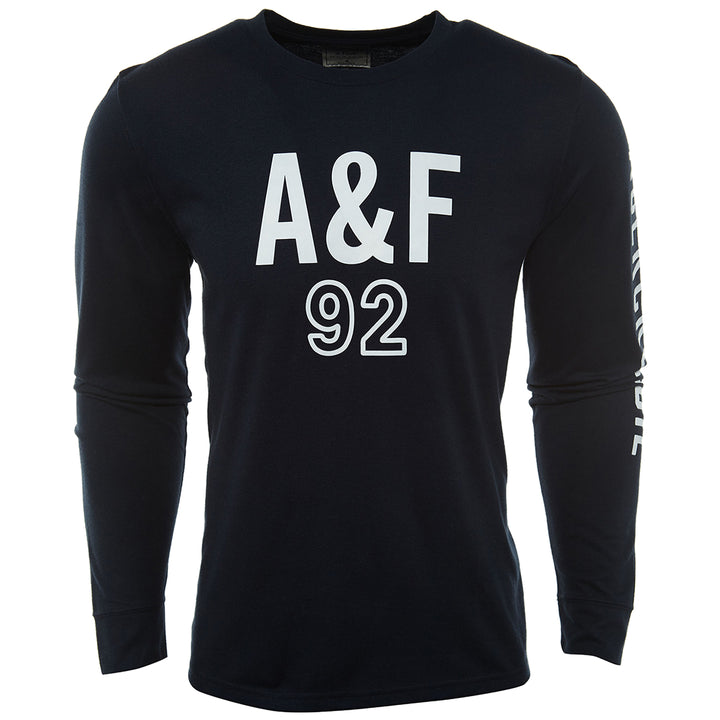 Abercrombie & Fitch Printed Long Sleeve Crew Neck T-shirt Mens Style : 175-123-0063