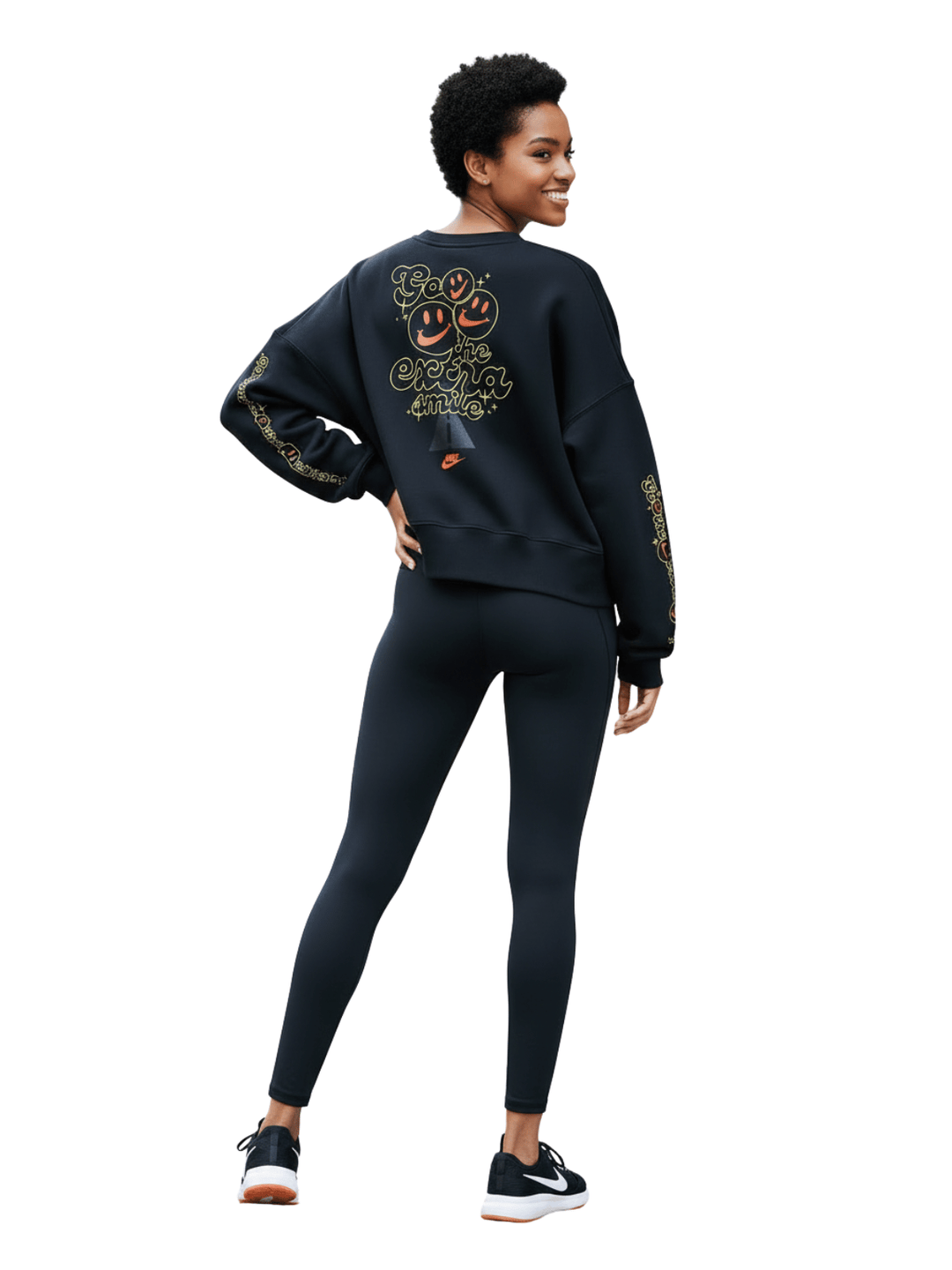 Nike Sportswear Smiley Fleece Sweatshirt Womens Style : Dq3543