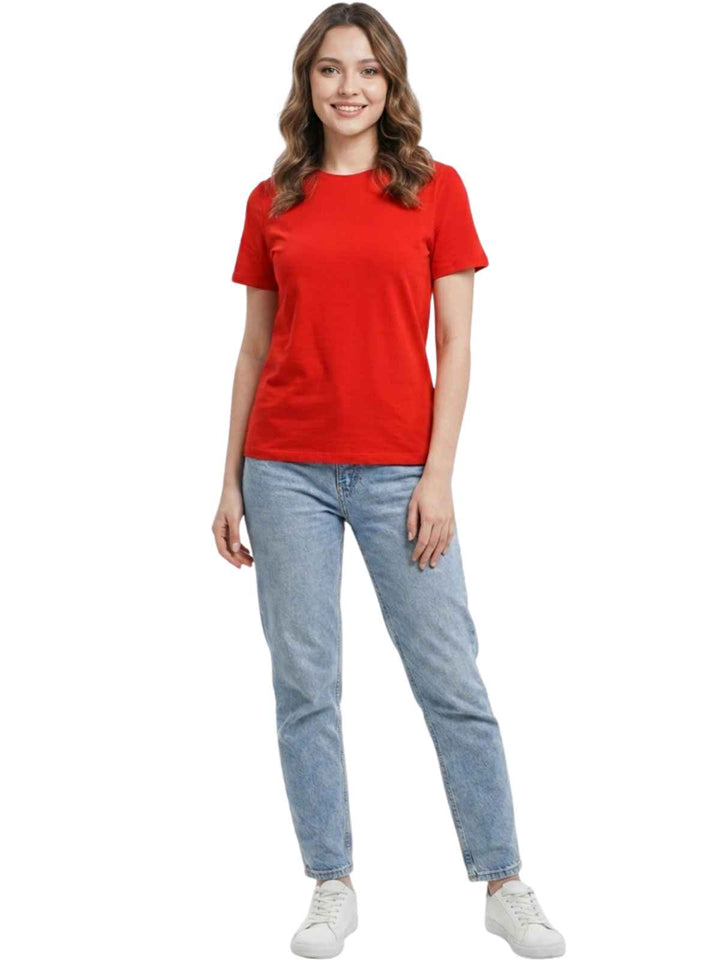 Red Basic Short Sleeve T-Shirt