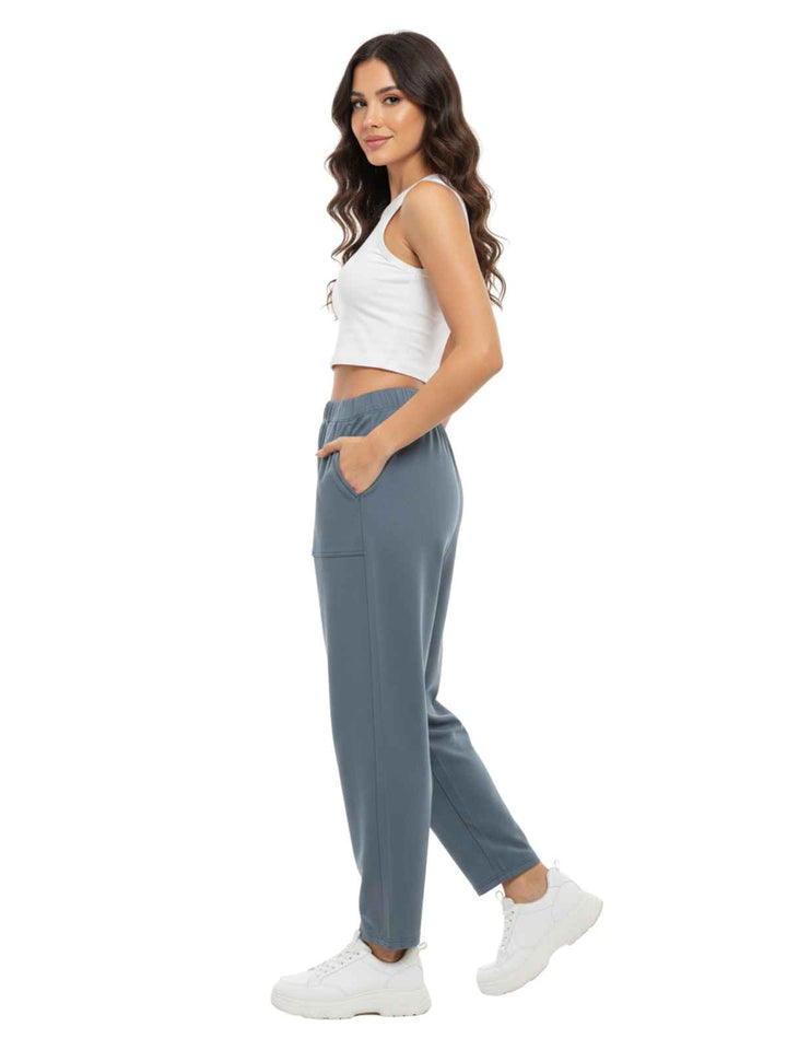 Habitat Womens Pants Gray Elastic Waist