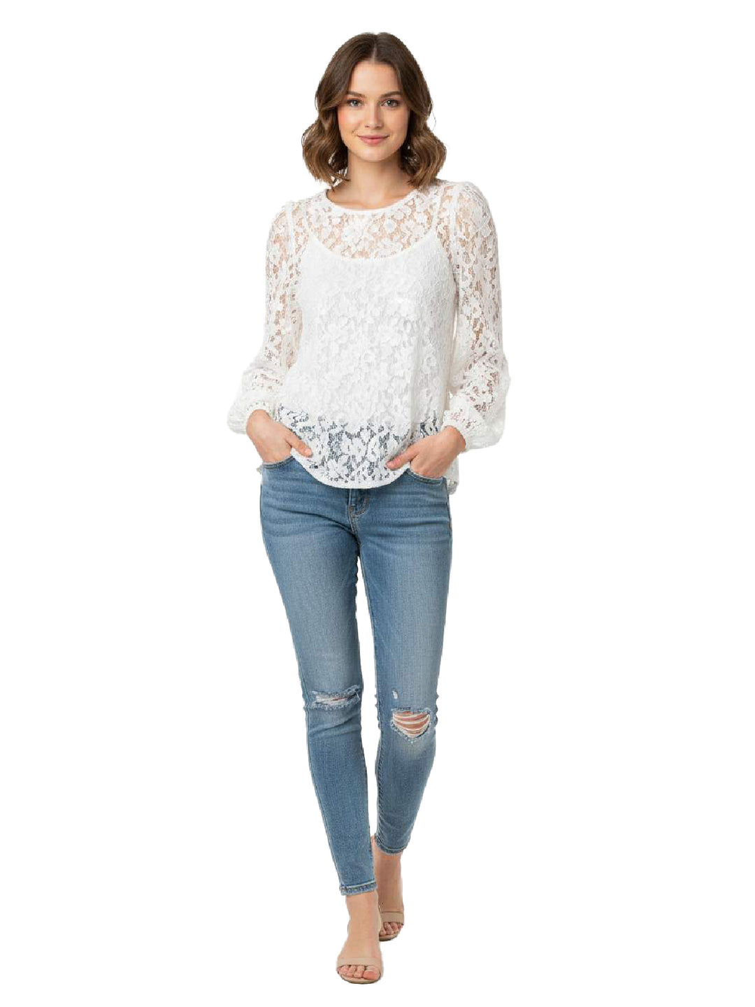 LOVESHACKFANCY Lace Blouse
