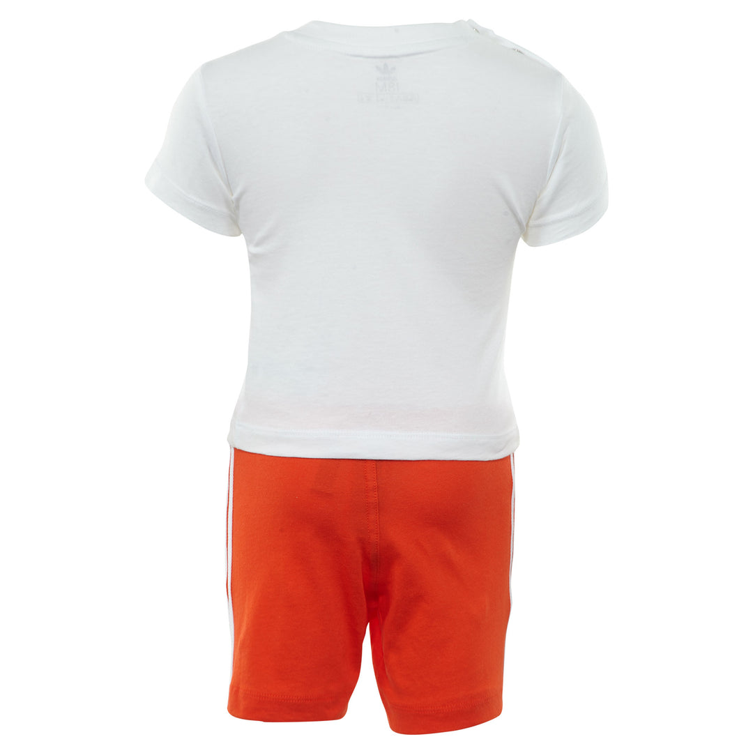 Adidas Short Tee Set Toddlers Style : Dv2814-WHITE/ACTORA