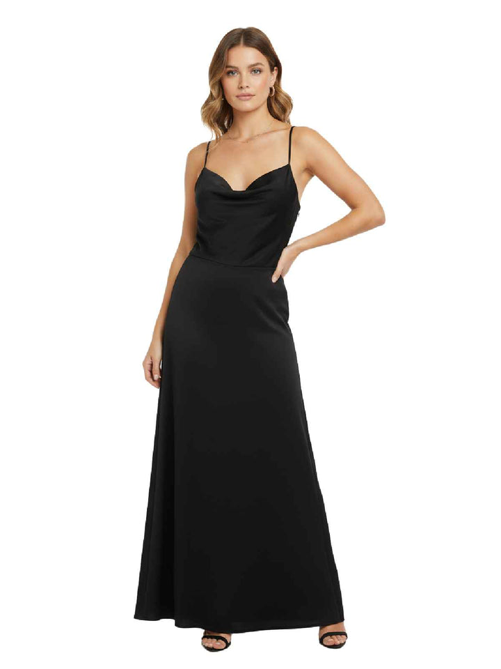 Elegant Black Velvet Dress