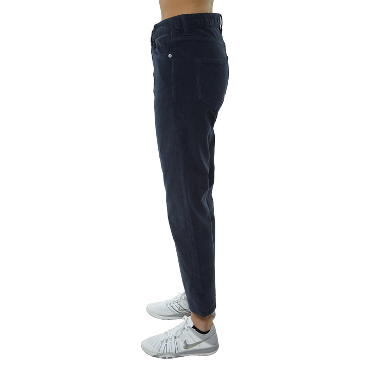 The Cords & Co 5-pocket Mid-waist/loose Fit Cropped Womens Style : Mom 17302308-047