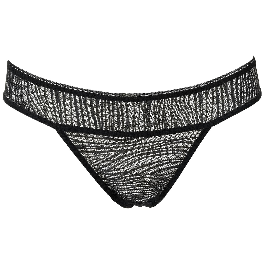 La Perla Daphne Lace Black  Thong Womens Style : 0019088-0002