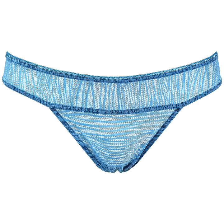 La Perla Daphne Lace Blue Thong Womens Style : 0019088-0062