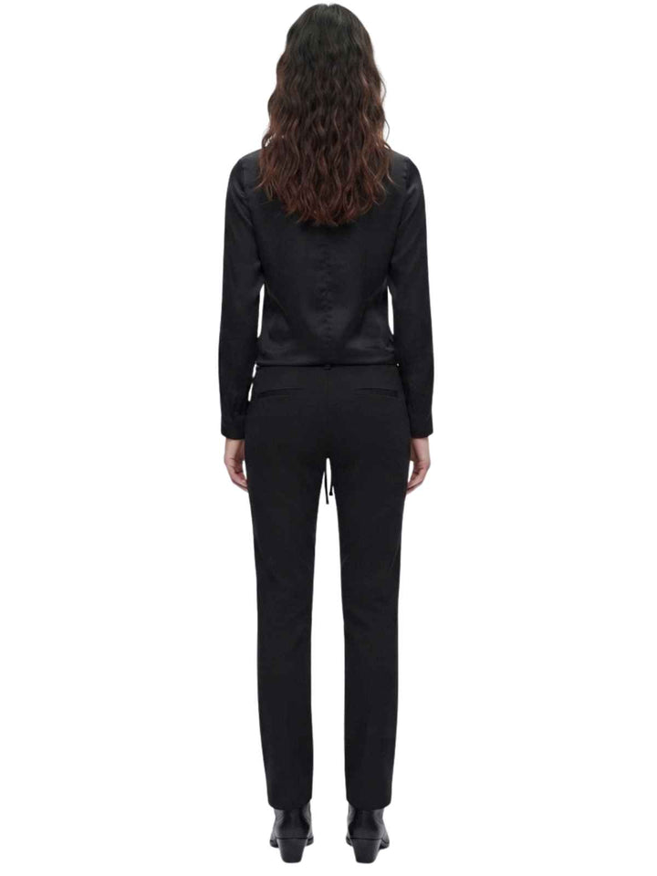 PrettyLittleThing Black Polyester Blouse