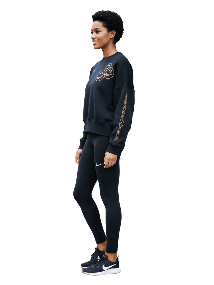 Nike Sportswear Smiley Fleece Sweatshirt Womens Style : Dq3543