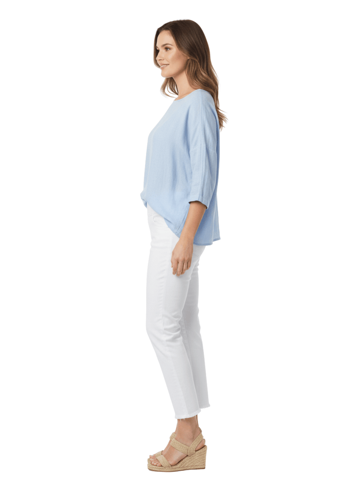 NYDJ Women's White Cotton Blend Ankle Pants