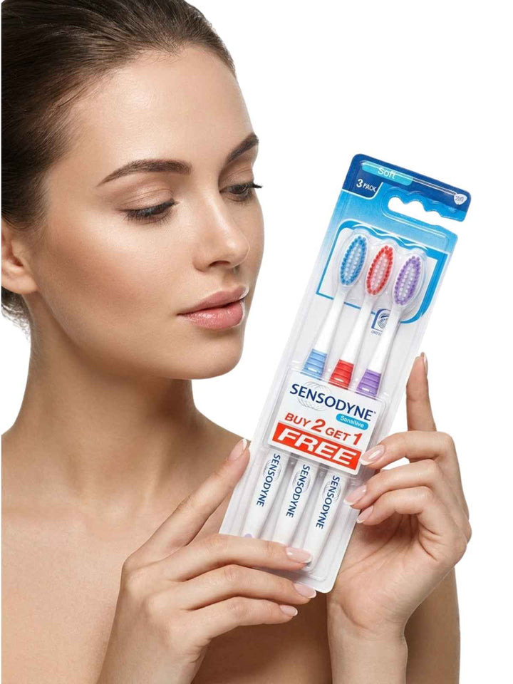 Sensodyne Sensitive Toothbrush, 3-pack