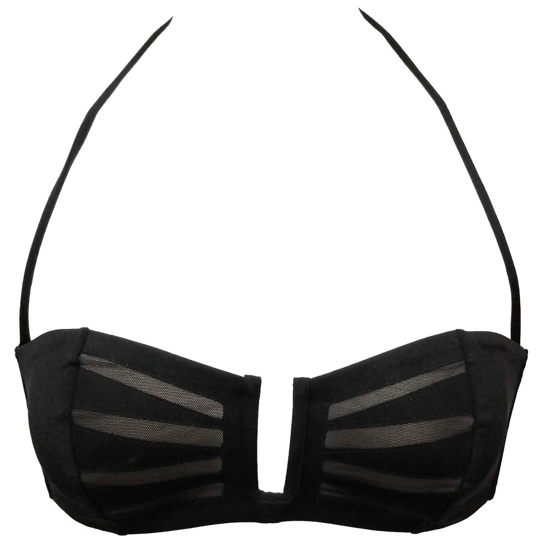 La Perla Reggiseno Halter Black Bikini Top Womens Style : 801005 - 0002