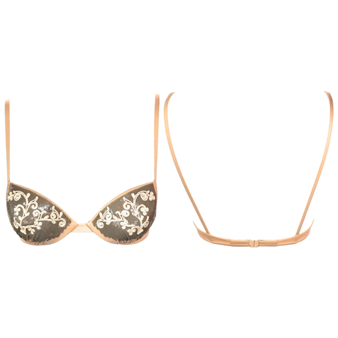 La Perla Underwire Sequenced Plunge Bikini Top Womens Style : 801065 - 0035