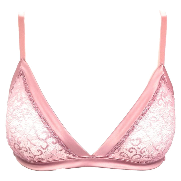 La Perla Sophia Silk Trim Triangle Pink Bralette Womens Style : 906010 - 0040