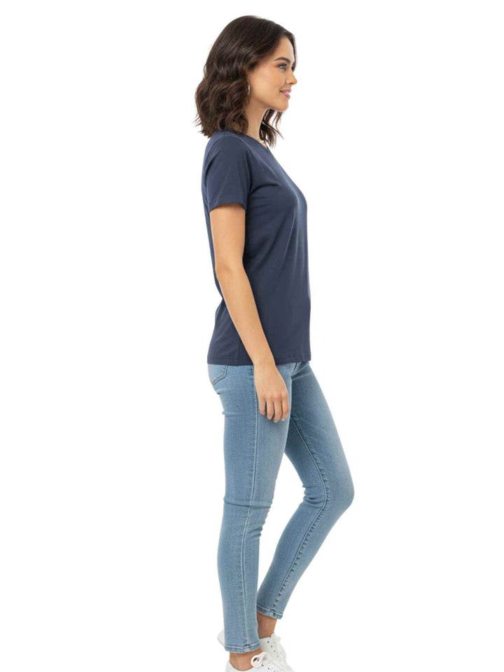 Blue Short Sleeve Top