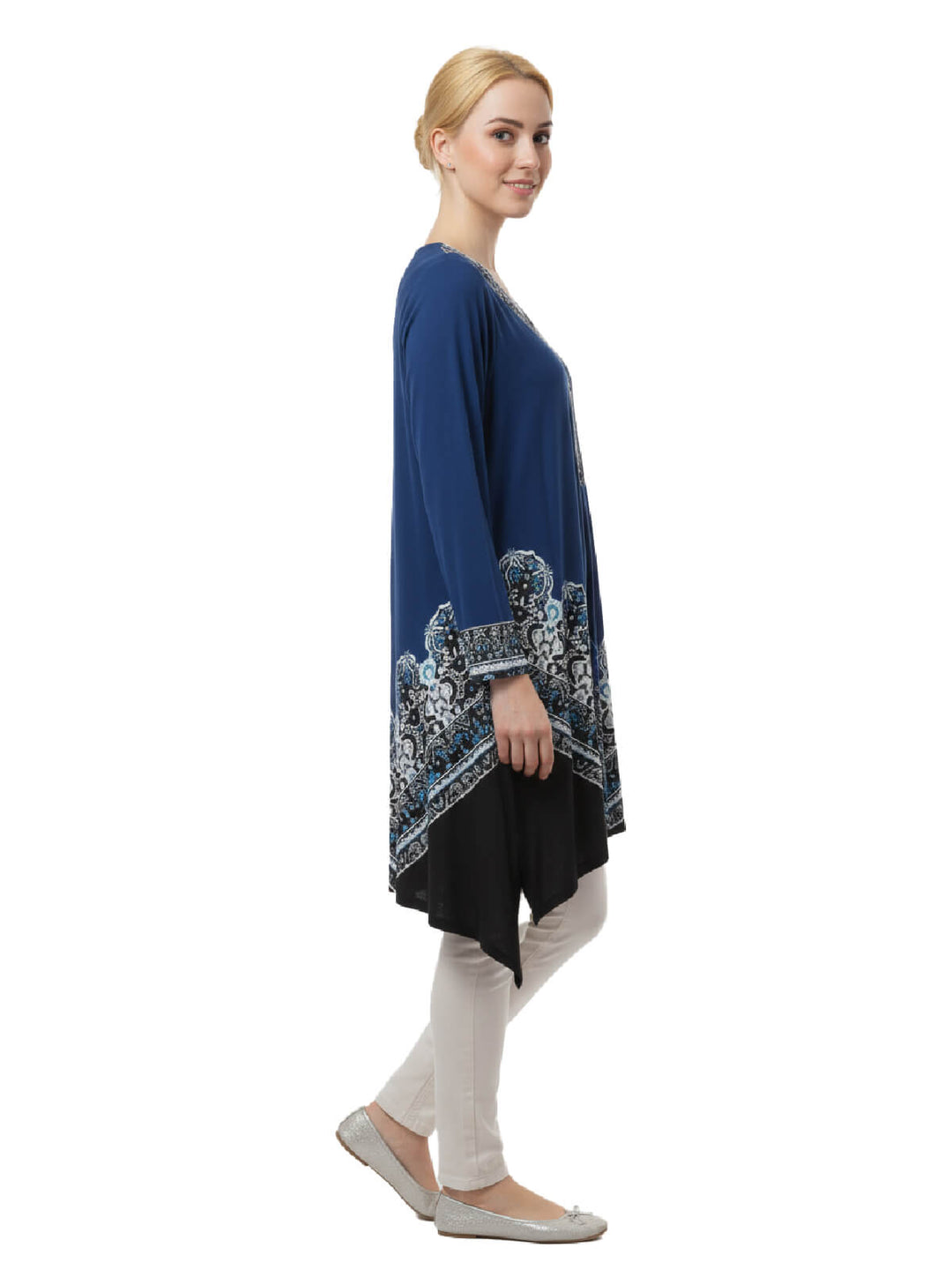 Alfred Dunner Embellished Neckline Blouse