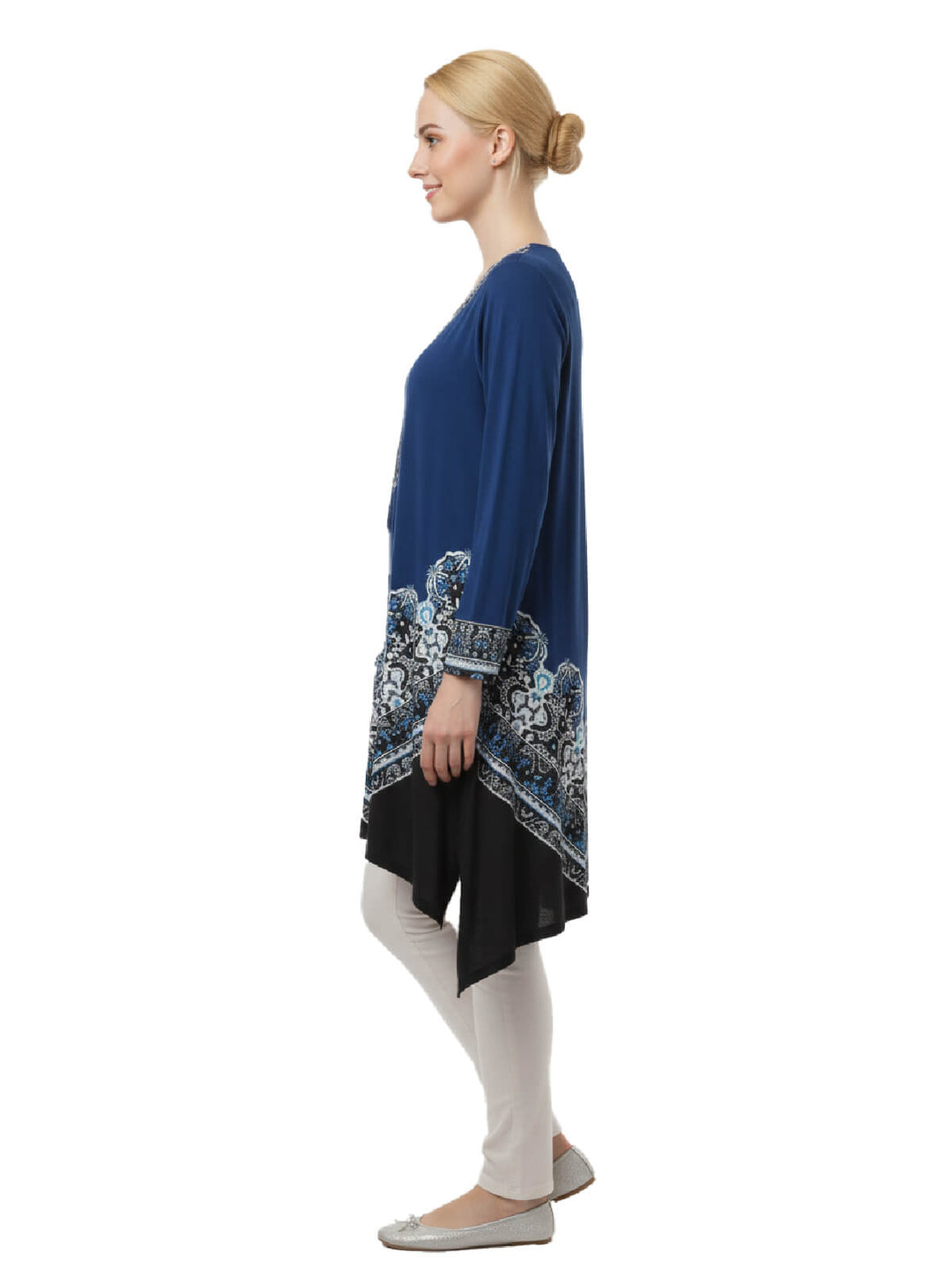 Alfred Dunner Embellished Neckline Blouse
