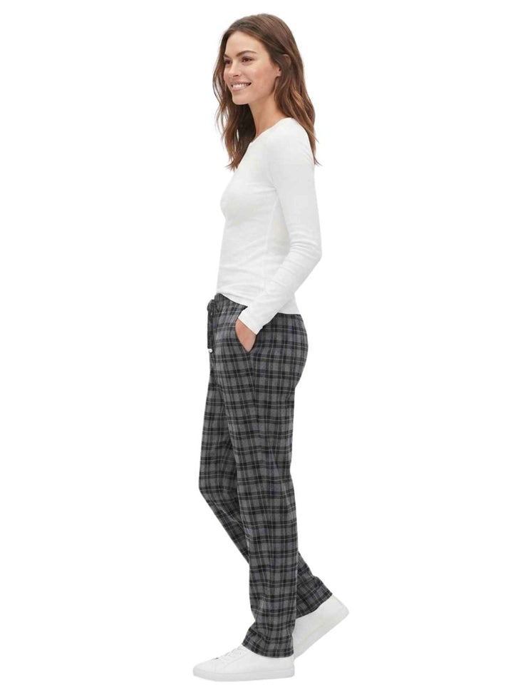 Gray Plaid Pajama Pants