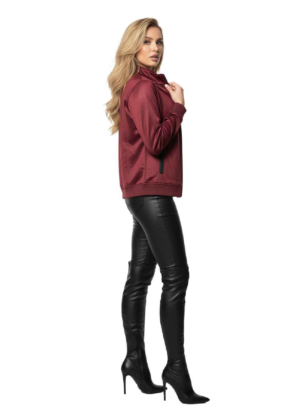 90 Degree By Reflex Maroon Jacket