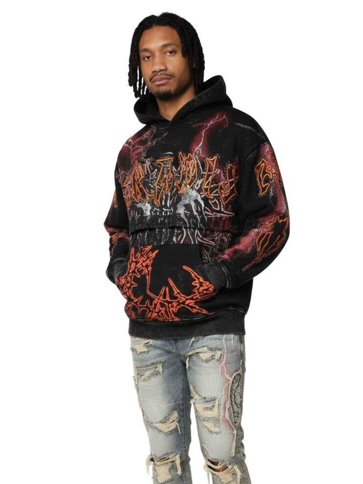 Smoke Rise Paradise Fleece 2fer Hoodie Mens Style : Fo25567