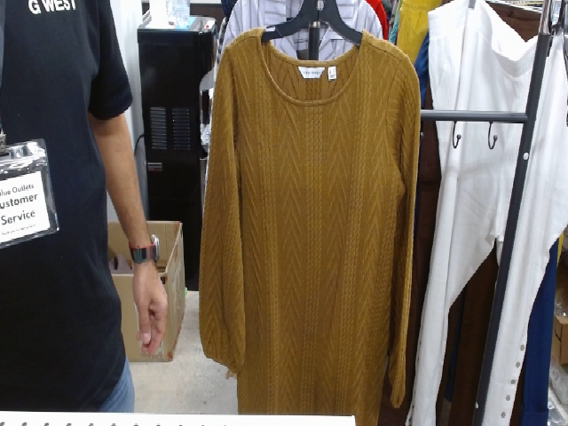 NY Collection Women's Long Sleeve Knit Dress