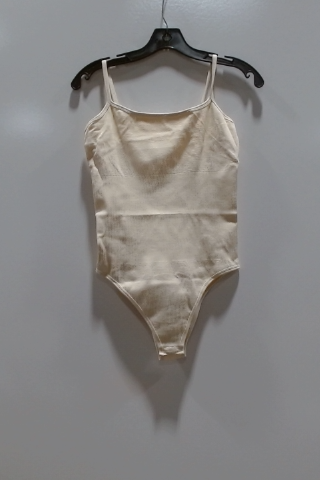 Beige Sleeveless Swimsuit