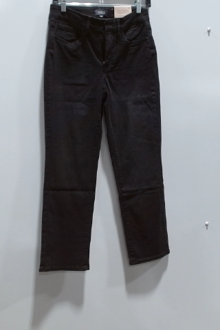 NYDJ Women's Straight Leg Denim Jeans Black