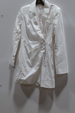 White Collared Mini Dress