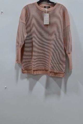 BANSOON Sweater Peach Striped
