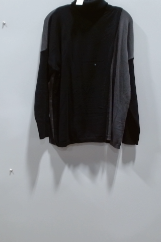 Two-Tone Turtleneck Sweater