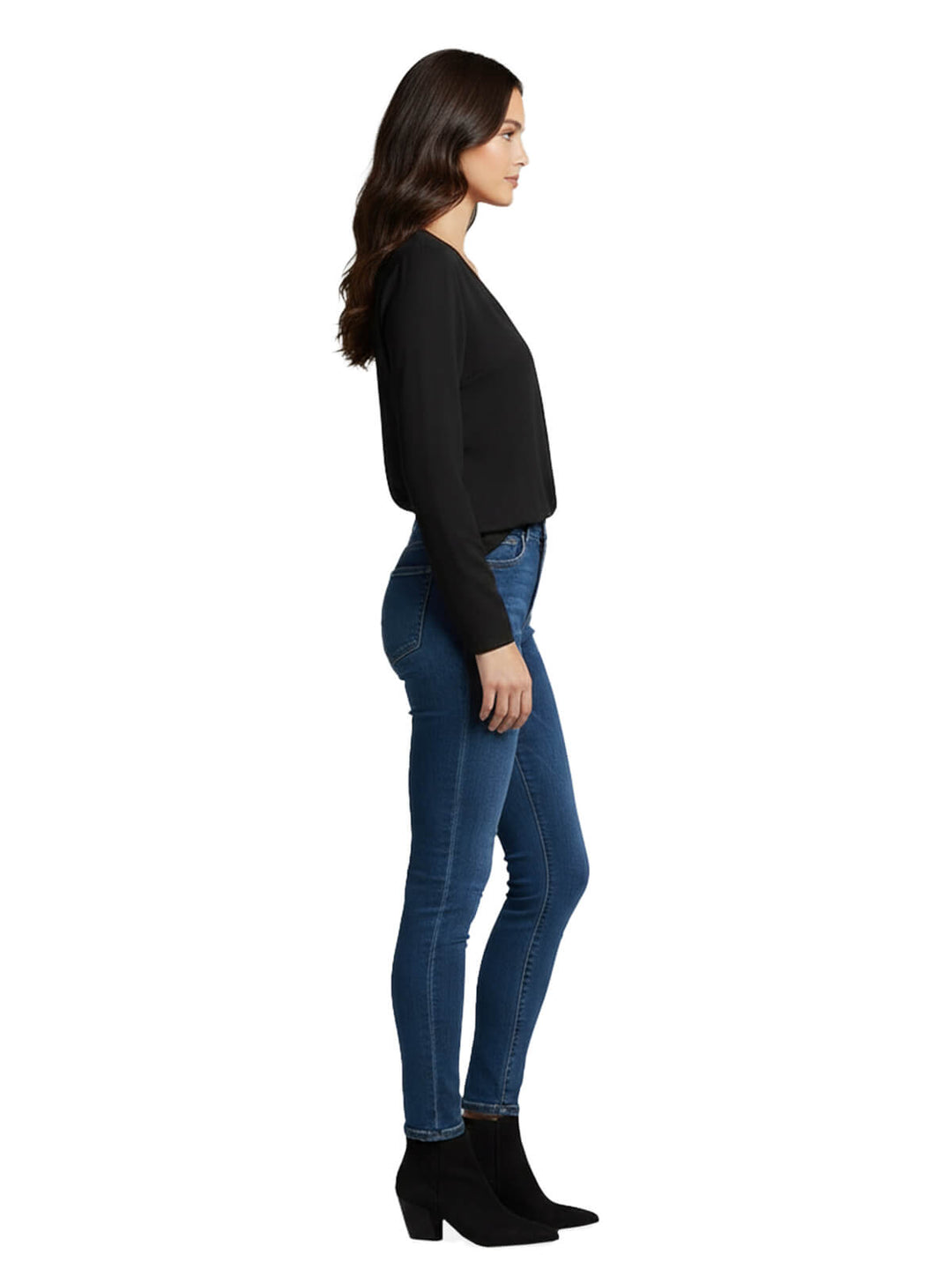 Elegant Black Long Sleeve Blouse