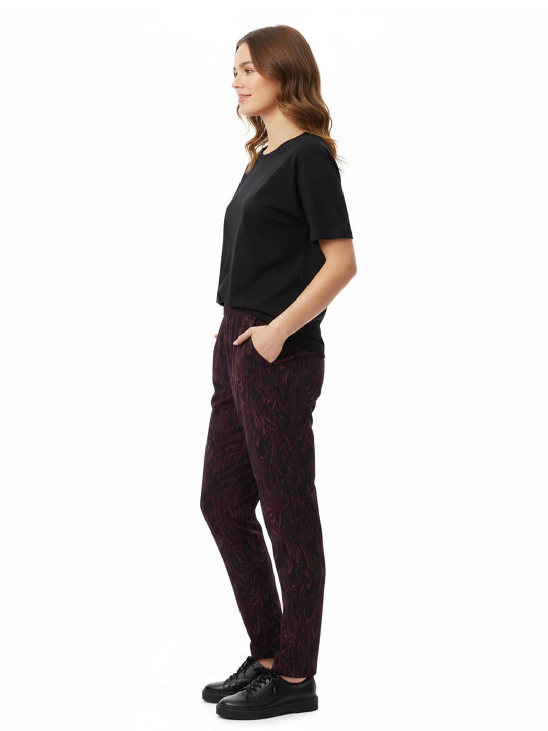 Printed Purple Pants