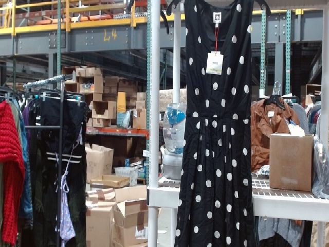 Anne Klein Women's Black Polka Dot Sleeveless Dress