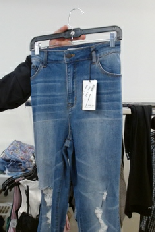 LOVESHACKFANCY Distressed Jeans