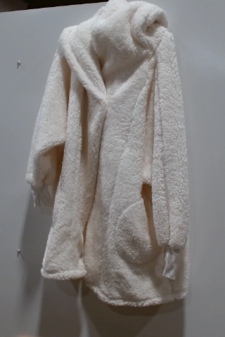 White Fleece Hoodie