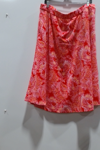 Red Paisley Skirt