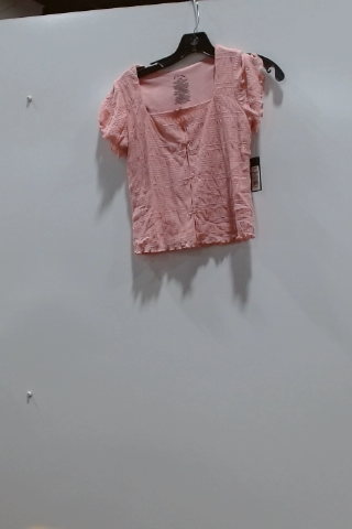 No Boundaries Coral Rayon Blouse - Size S