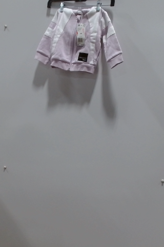 Adidas Baby Girl's Lilac Heather Colorblock Zip-Up Hoodie