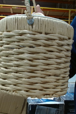 Beige Wicker Basket