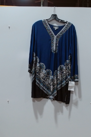 Alfred Dunner Embellished Neckline Blouse