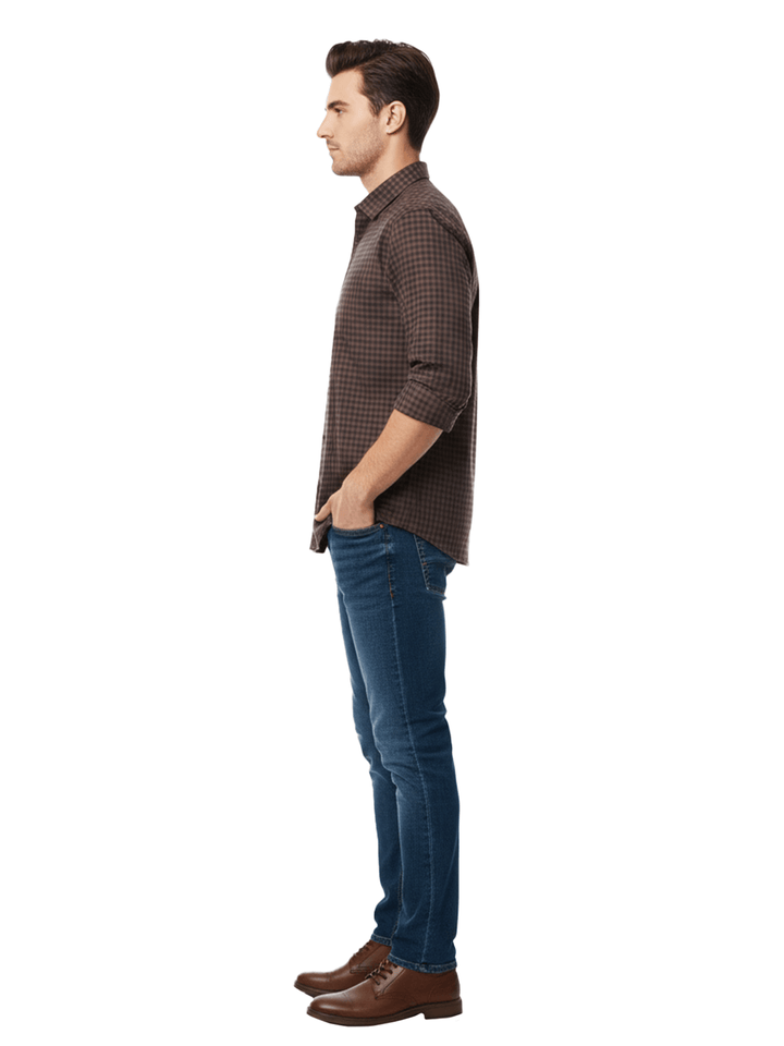 Brown Long Sleeve Shirt