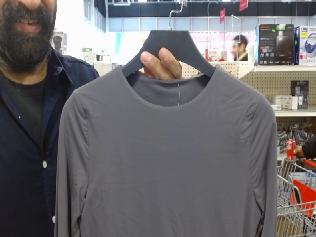 Gray Long Sleeve Shirt