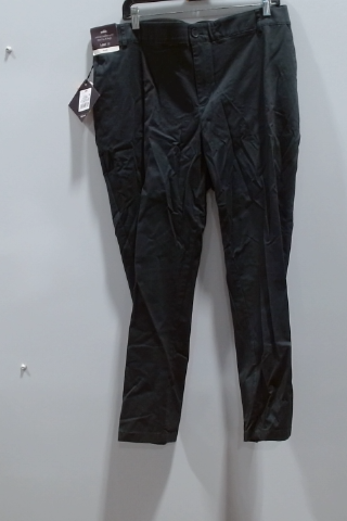 Vera Wang Black Cotton Blend Women's Pants 18WP