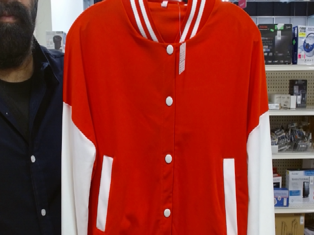 Red and White Varsity Jacket