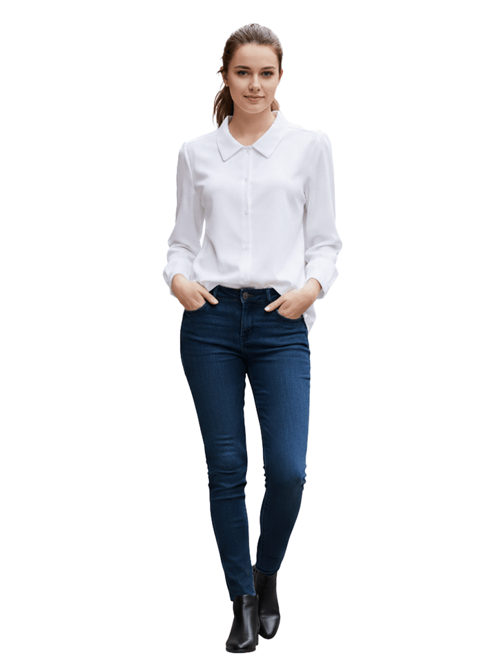 White Button-Down Shirt